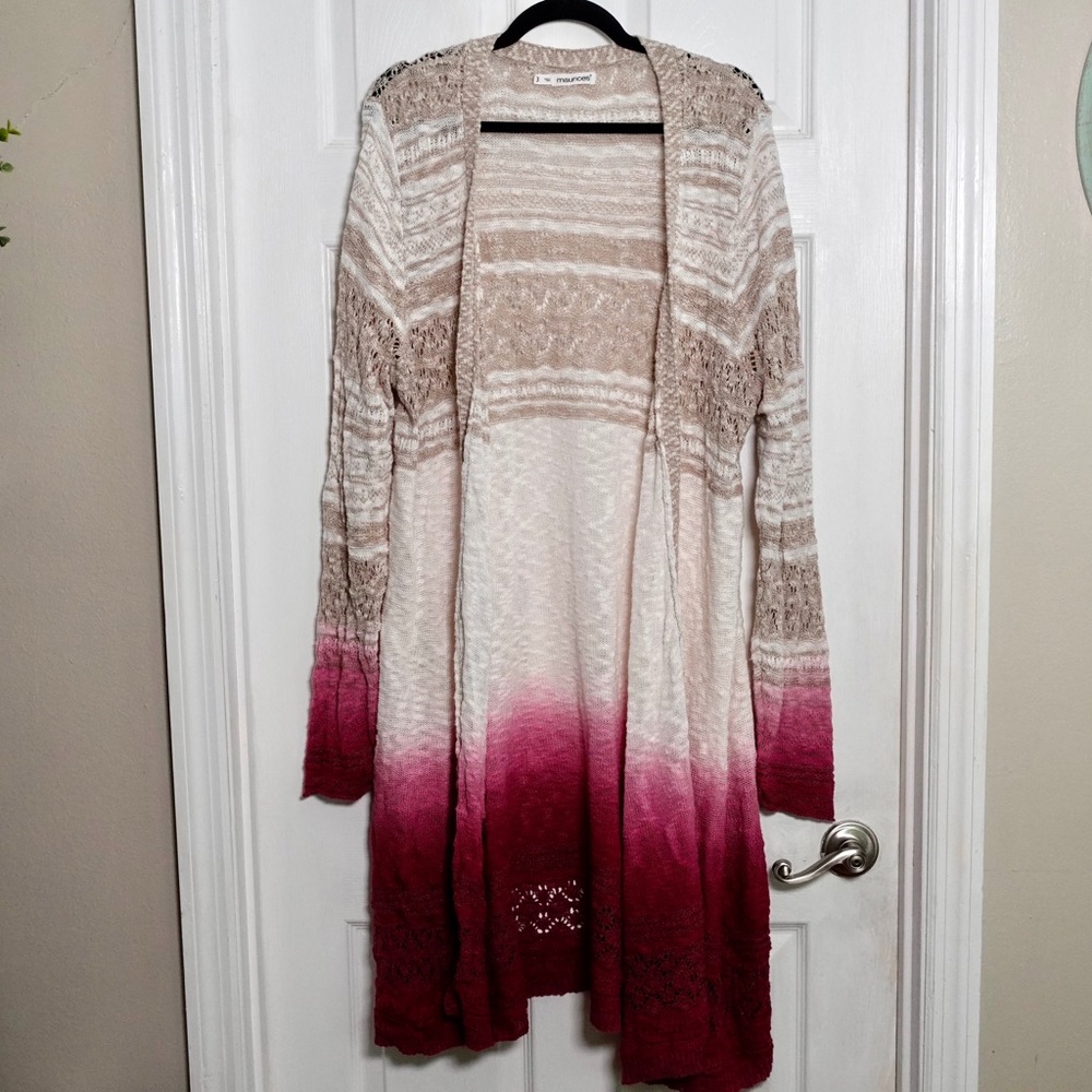 Maurices ombré open front cardigan